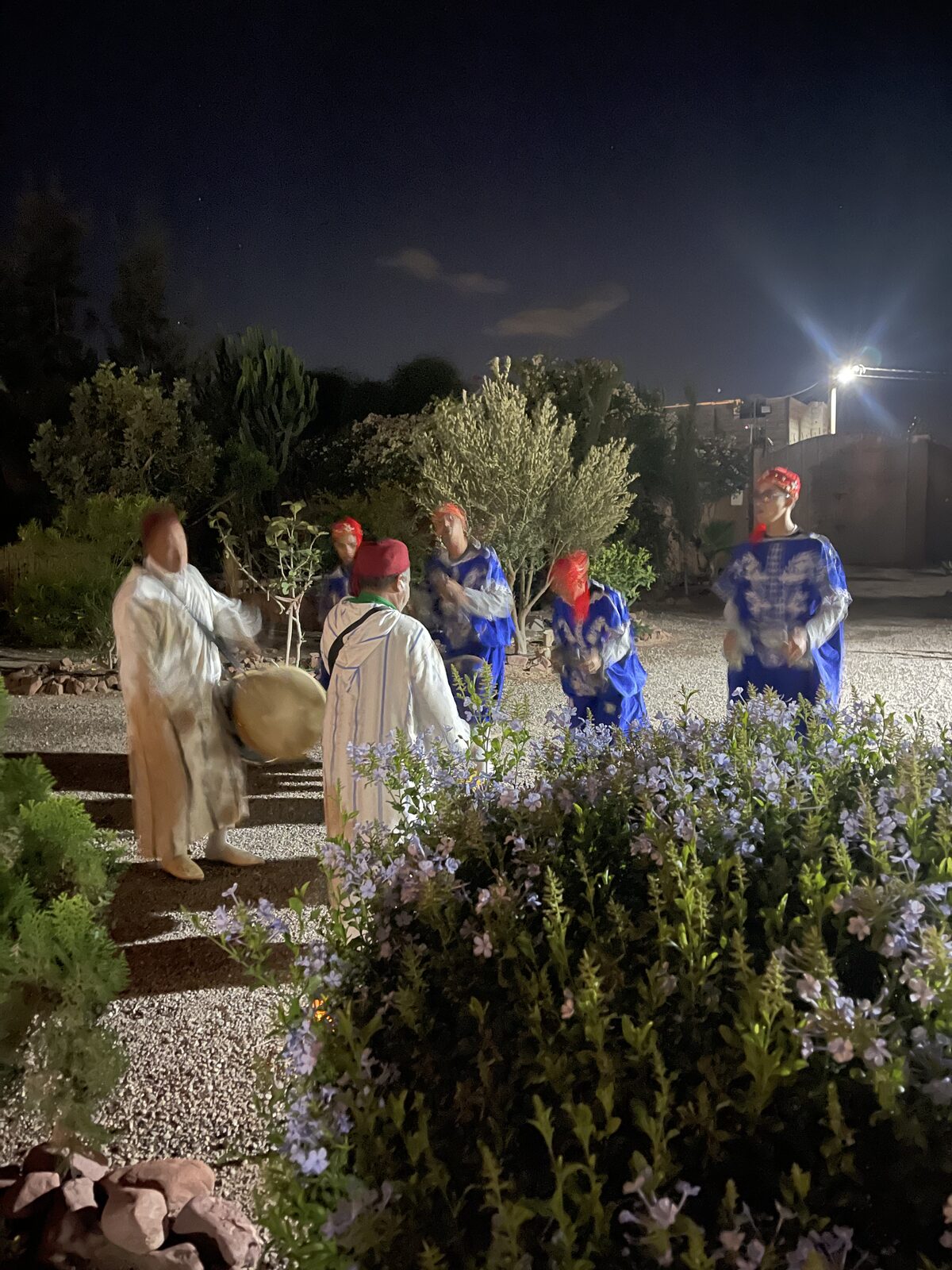 Soirée concert dans le jardin du riad
