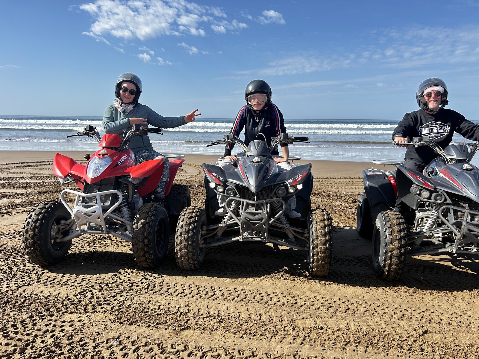 Sortie quad sur la plage