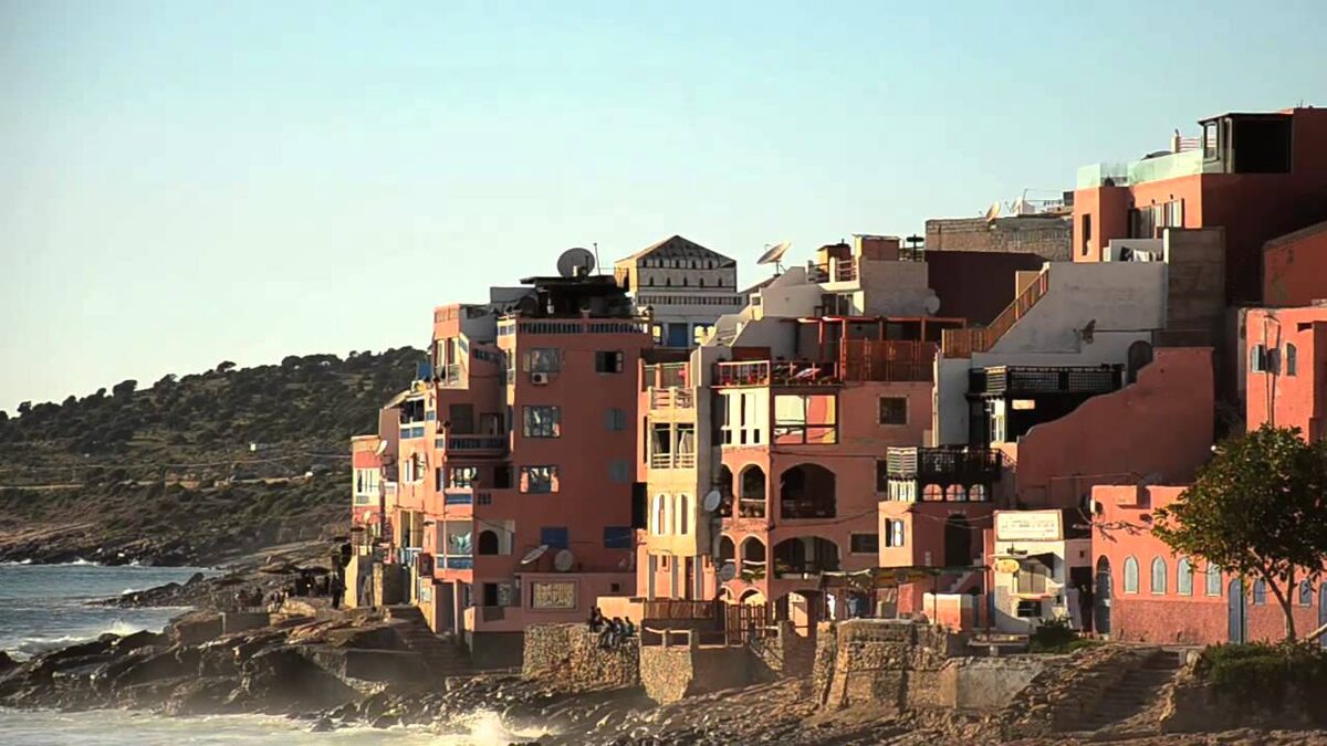 Dorf Taghazout am Meer